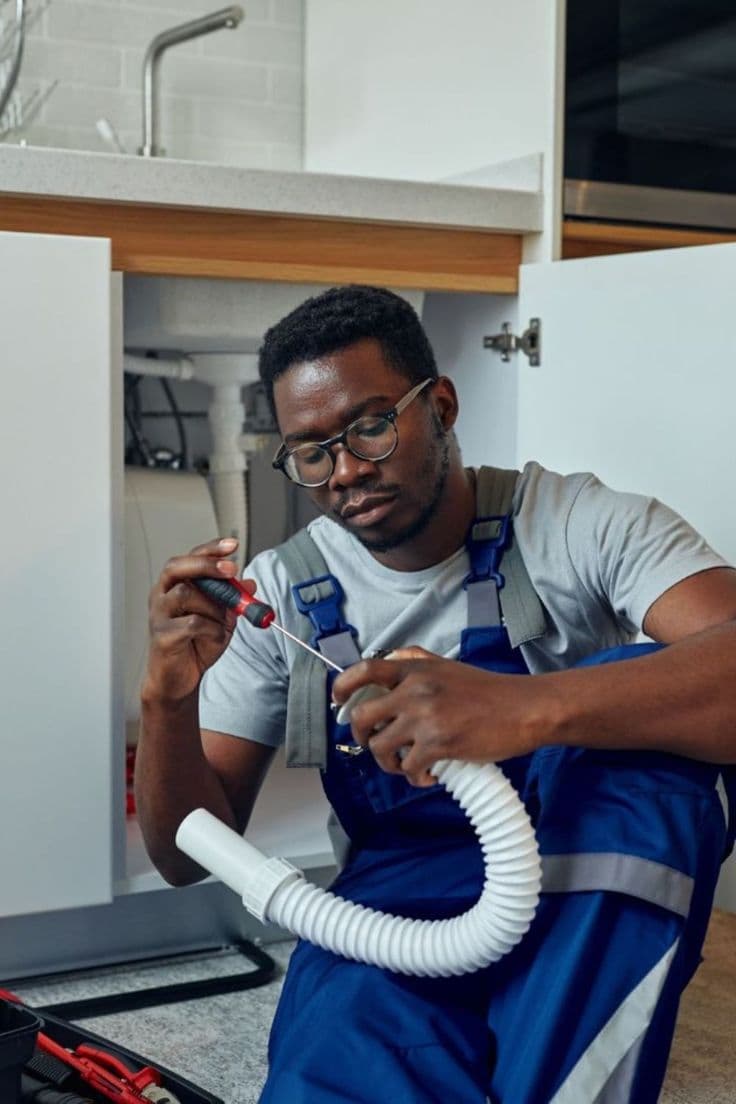 Plumbing business at work