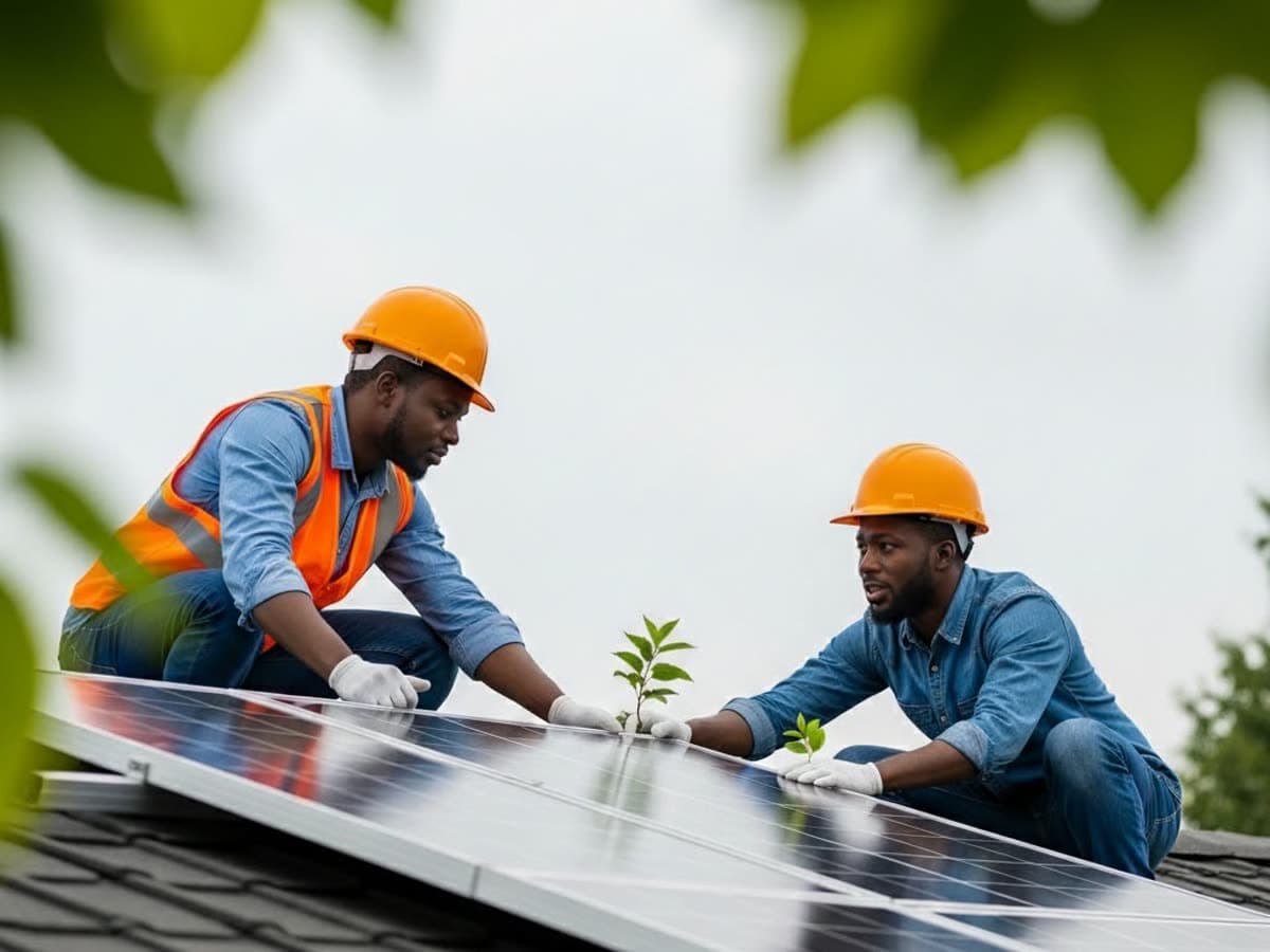 Solar business at work