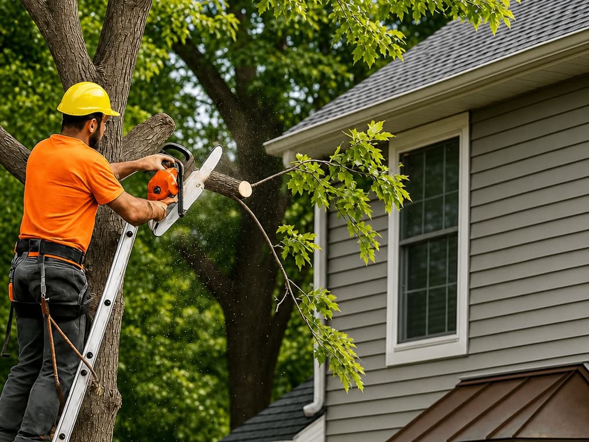 Tree Service business at work